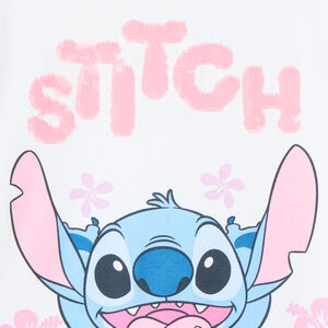 T-shirt manches courtes print Stitch Disney pour fille 