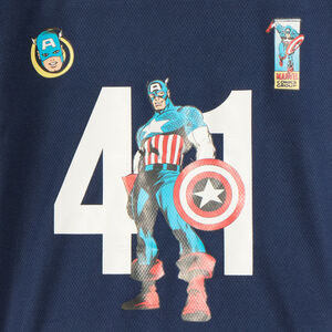 T-shirt manches courtes fantaisie Captain America Marvel garçon 