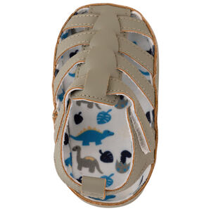 Sandales fermées à scratch et doublure imprimée pour bébé garçon 