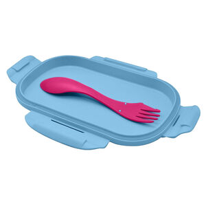 Lunchbox avec couverts Minnie Bleu/Rose 