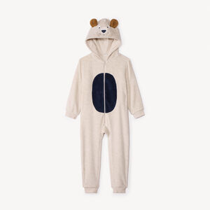 Surpyjama ludique chien en sherpa pour garçon 