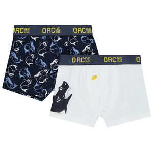 Lot de 2 boxers print requin 