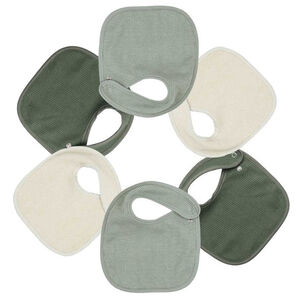 Set van 6 slabben honinggraat 0/4M  Saliegroen/Beige 