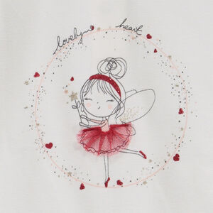 T-shirt manches longues avec print fantaisie pour bébé fille 