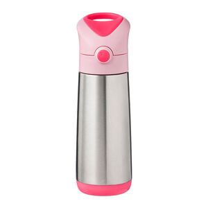 Thermos drinkfles met rietje 500ml Roze 