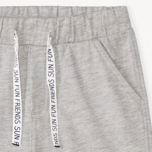 Bermuda in effen fleece voor jongen 