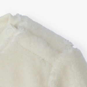 Sweatshirt sherpa met een kerst rendier patch voor babyjongens 