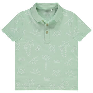 Polo manches courtes imprimé fantaisie pour garçon 