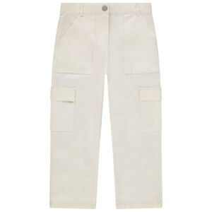 Rechte cargo broek met zakken voor meisjes 