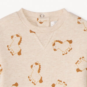 Jumpsuit met paardenprint voor babyjongen 