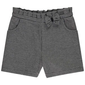 Short milano à carreaux avec nœud pour fille 