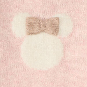 Robe bébé fille en tricot rose Minnie Disney 