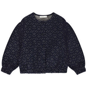 Gilet en molleton quilté et manches ballon pour fille 