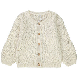 Oversize gebreid vest in chenille voor baby meisjes 