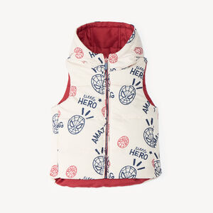 Reversible sans manche donderjack voor baby jongen Spider-Man Marvel 