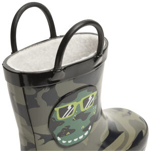 Bottes de pluie motif camouflage print dinosaure pour enfant garçon 
