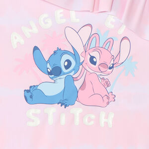 Maillot de bain 1 pièce bretelles asymétriques Stitch et Angel Disney pour fille 