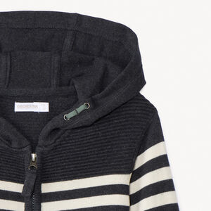 Gilet en tricot fantaisie effet color block pour garçon 