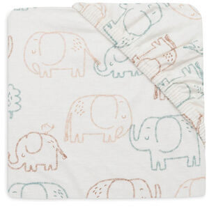 Drap-housse jersey - 40/50 x 80/90cm - Elephant Tales 