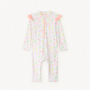 UV-bestendige badoverall met flamingoprint voor meisjes 