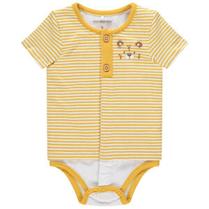 Body manches courtes rayé print tigre 