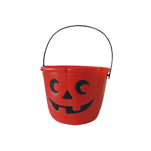 Pot à bonbons citrouille rouge  