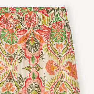 Pantalon large et fluide imprimé fantaisie fille 
