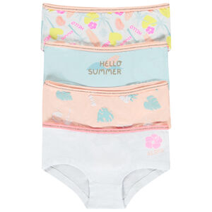 Set van 4 fantasie shorty met lurex voor meisjes 