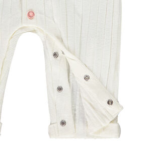 Combinaison longue effet côtelé pour bébé fille 