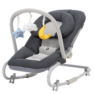 Transat pliable avec arche Comfy gris 