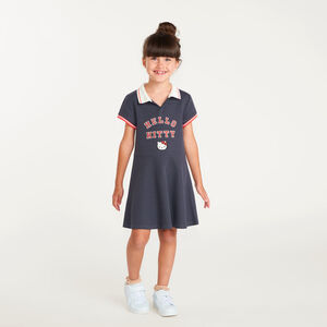 Robe tennis fille à manches courtes avec broderie Hello Kitty 