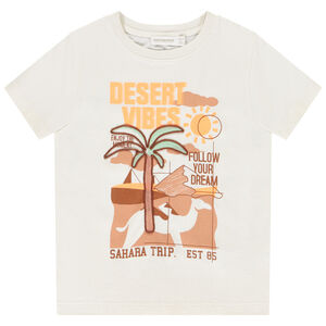 Korte mouwen T-shirt met patroon van de woestijn voor jongen 