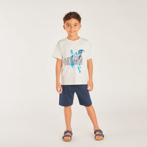 T-shirt met korte mouwen met Batman Warner print voor jongens 