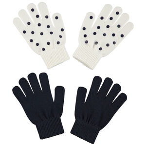 Lot de 2 paires de gants en tricot 