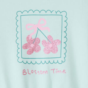 Sweat molleton oversize printé pour bébé fille 