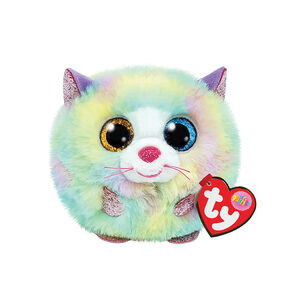 Petite peluche Puffies - Heather le chat multicolore 