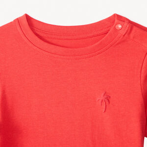 Set van 3 effen t-shirts met korte mouwen voor baby jongens 
