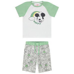 Pyjama court 2 pièces en jersey motif Mickey Disney pour garçon 