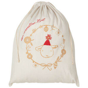 Pochon en tissu pour cadeaux de Noël 