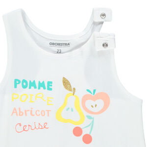 Ensemble avec débardeur print fruits et short imprimé poires 