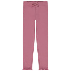 Legging côtelé avec nœud fantaisie pour fille 