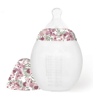 Biberon silicone 330ml Liberty Mimosa Field Pink  