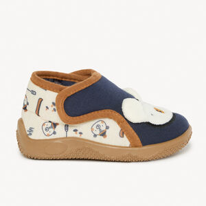 Chaussons bottillons patch brodé ours et oreilles en relief pour garçon  