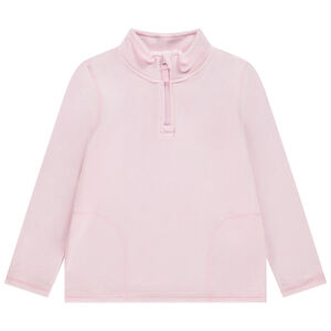 Sweat polaire uni à zip pour fille 