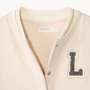 Vest met lange mouwen in teddystijl, geborduurd, meisjes 