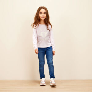 Jegging en denim fille 