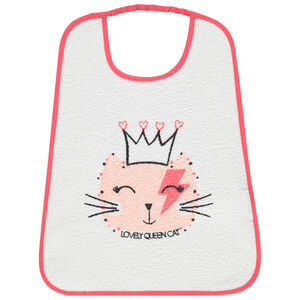 Slabbetje van fleece met kat print 