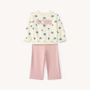 Joggingset voor meisjes met fantasiedruk 