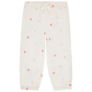 Jogging molleton forme boule à broderies pour bébé fille 