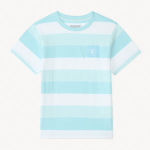 T-shirt met korte mouwen in strepen voor jongens 